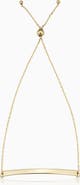 Oradina 14K Yellow Gold Brooklyn Bar Bolo Bracelet