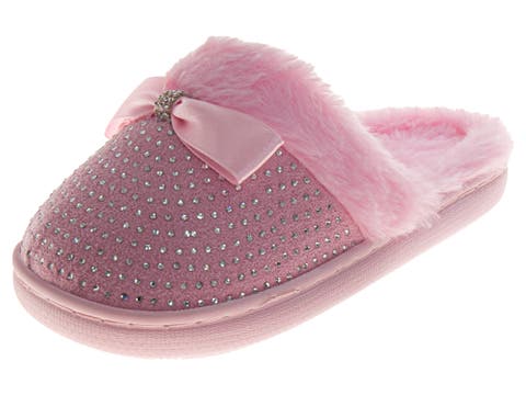 Badgley Mischka Womens Rhinestone Slippers