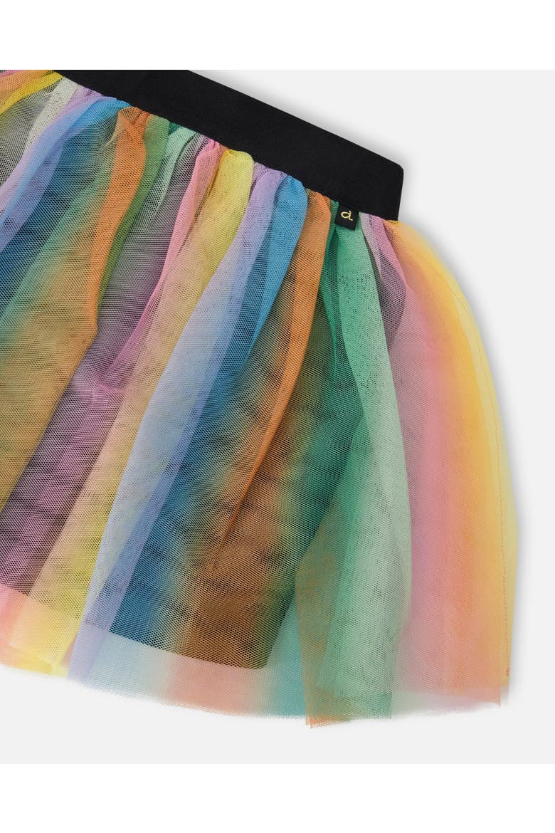 Flared Mesh Skirt, Alternate, color, Multicolor