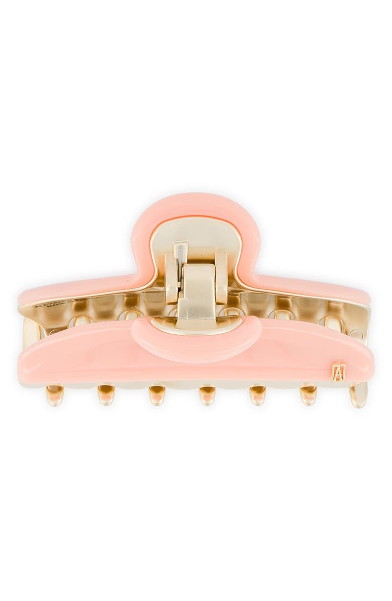 Alexandre de Paris Medium Two-Tone Claw Clip, Alternate, color, Orange Coral