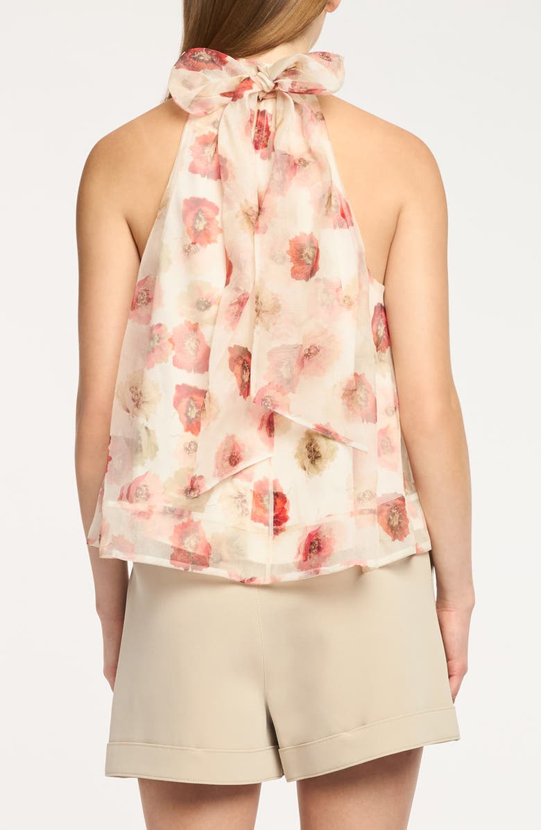 Cinq à Sept Brennan Floating Poppies Silk Sleeveless Top, Alternate, color, Gardenia Multi