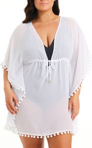 BLEU by Rod Beattie Sheer Cover-Up Caftan