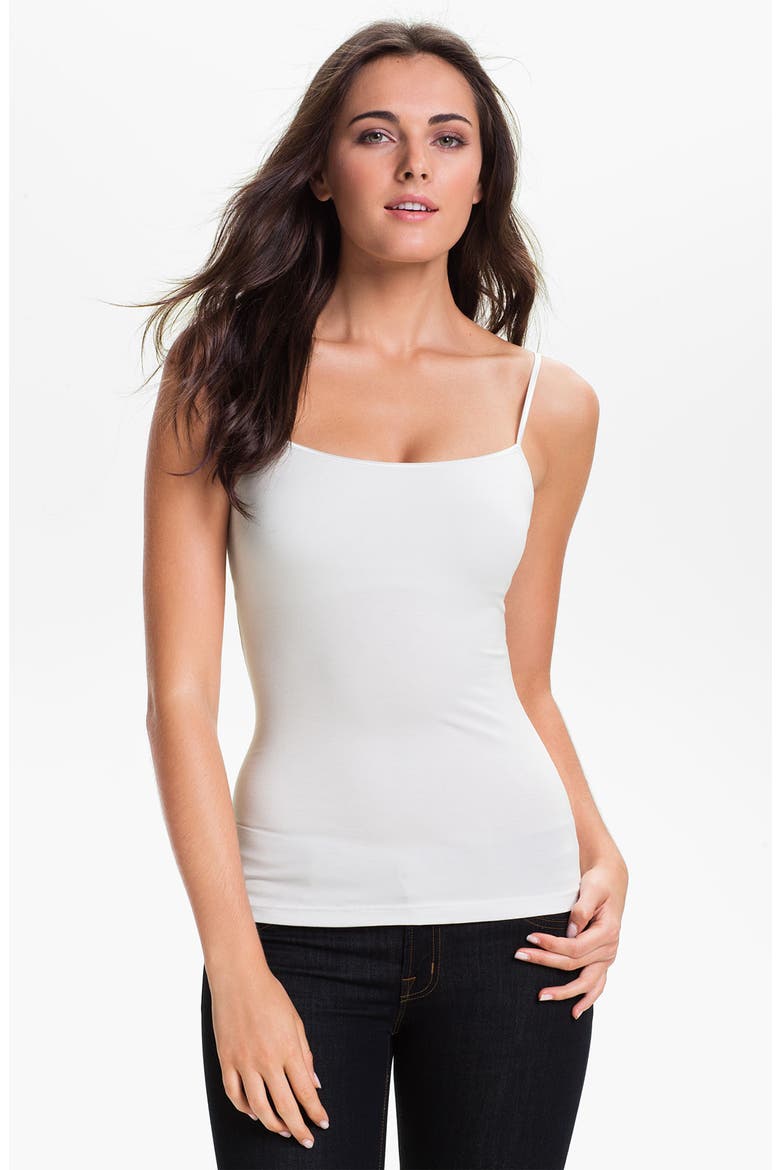 'Talco' Long Camisole, Main, color, WHITE