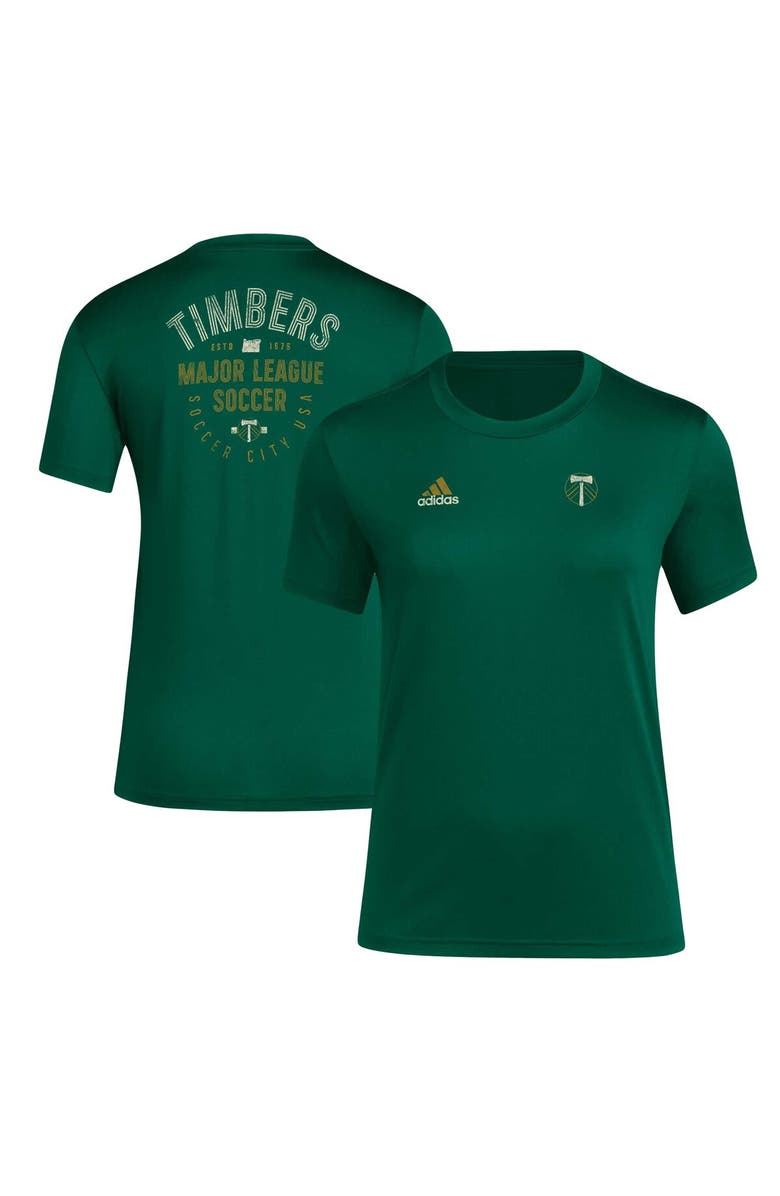 adidas Women's adidas Green Portland Timbers Local Stoic AEROREADY T-Shirt, Alternate, color, 