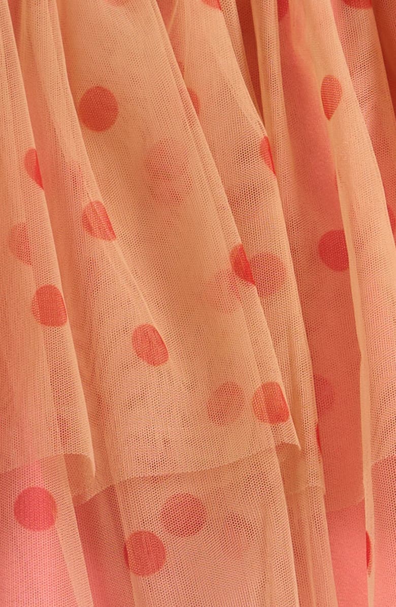 Mini Rodini Kids' Dotted Tiered Tulle Skirt, Alternate, color, Pink
