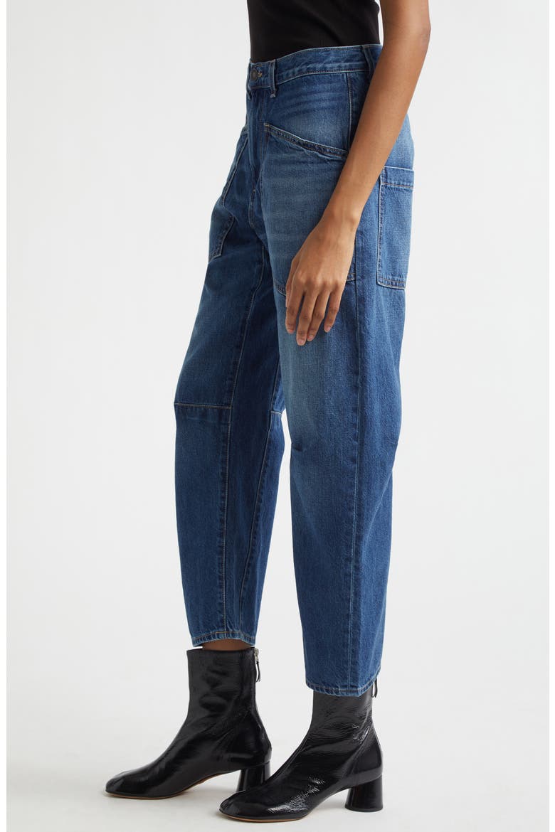 Shon Barrel Leg Jeans, Alternate, color, BEDFORD WASH