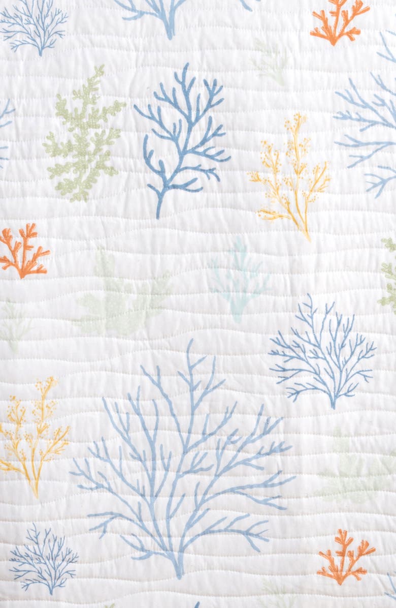 Woven & Weft Colorful Coral Quilt Set, Alternate, color, Pastel Coral