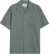 Carhartt Work In Progress Gareth Cotton Seersucker Camp Shirt