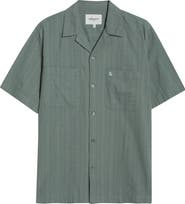 Carhartt Work In Progress Gareth Cotton Seersucker Camp Shirt