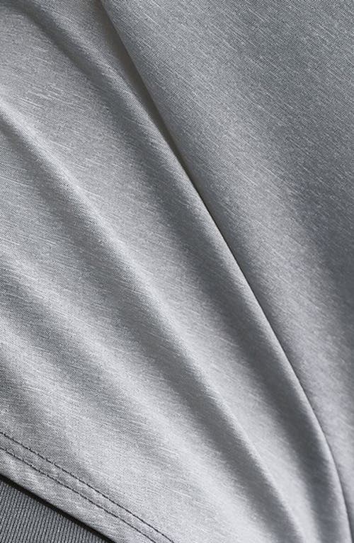 Nike One Dri-fit High-waisted 3-inch 2-in-1 Shorts In Gray