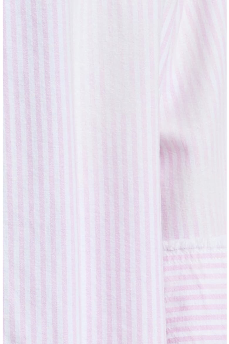 Fringe Cotton Shirt, Alternate, color, PINK/ WHITE STRIPE