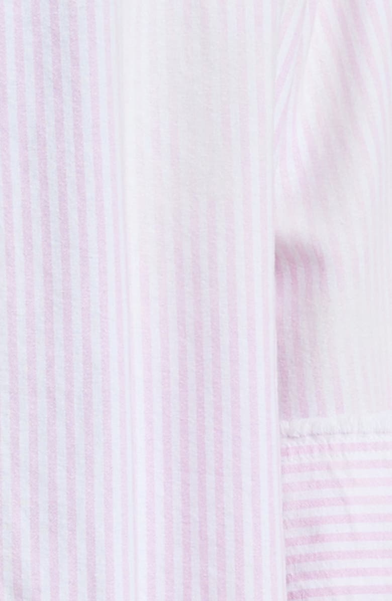 Bayeas Fringe Cotton Shirt, Alternate, color, Pink/ White Stripe