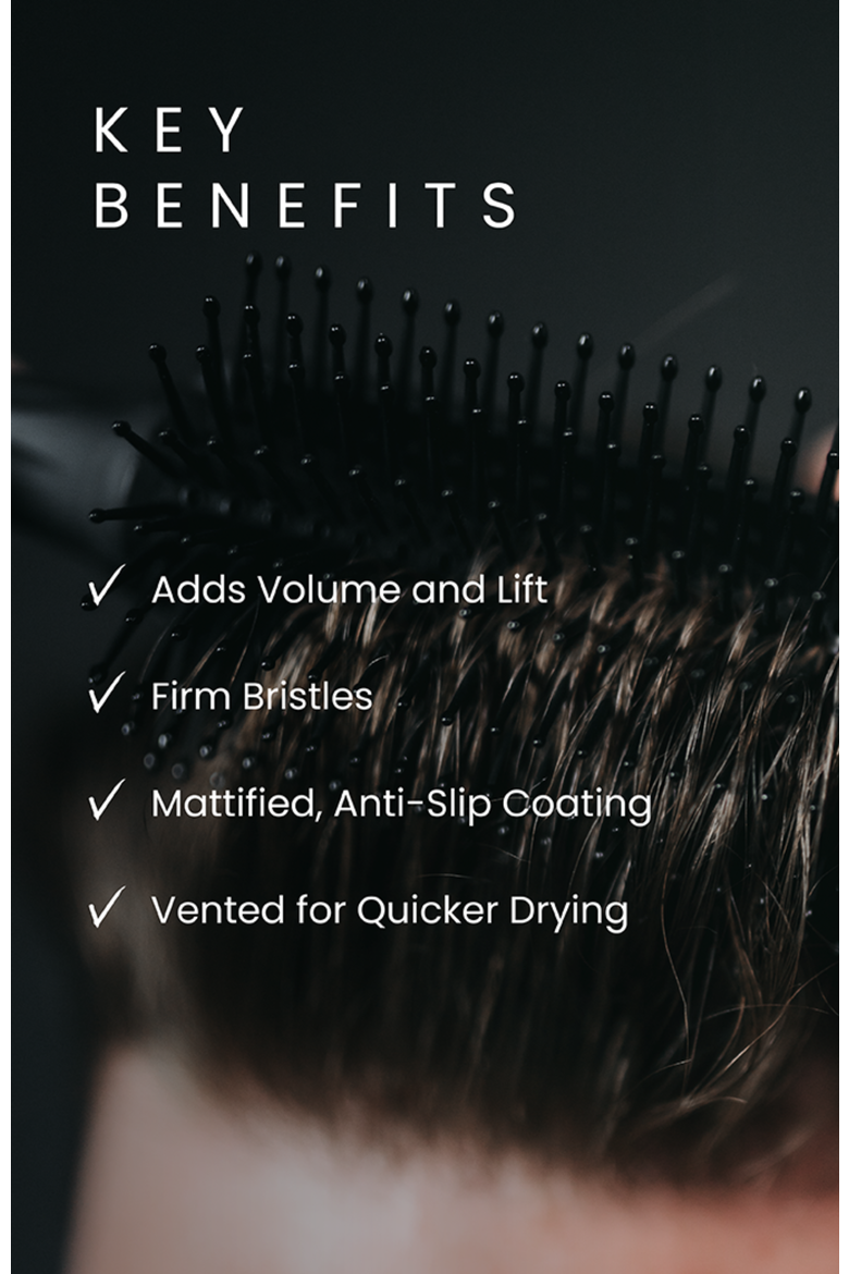 Vented Styling Brush, Alternate, color, Black