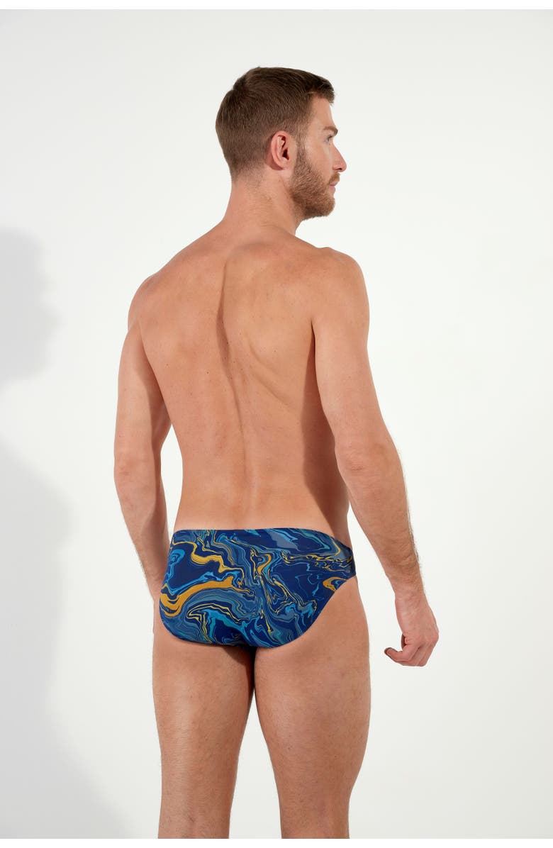 HOM Funky Styles Comfort Micro Briefs, Alternate, color, Navy Print