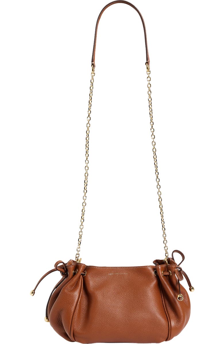 GERARD DAREL Le Mini 24 Shoulder Drawstring Pouch Bag, Main, color, Tan