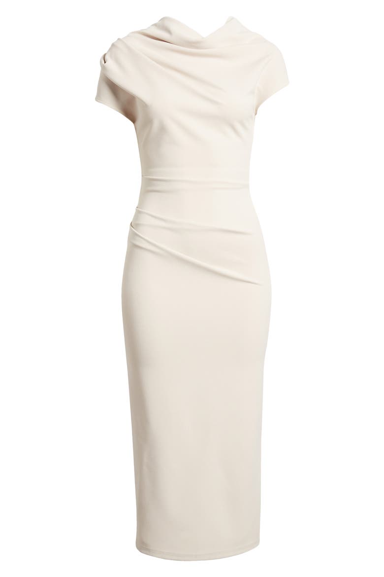 Kathleen Midi Sheath Dress, Alternate, color, BEIGE
