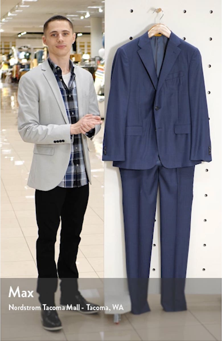 Classic Fit Solid Wool Suit, sales video thumbnail