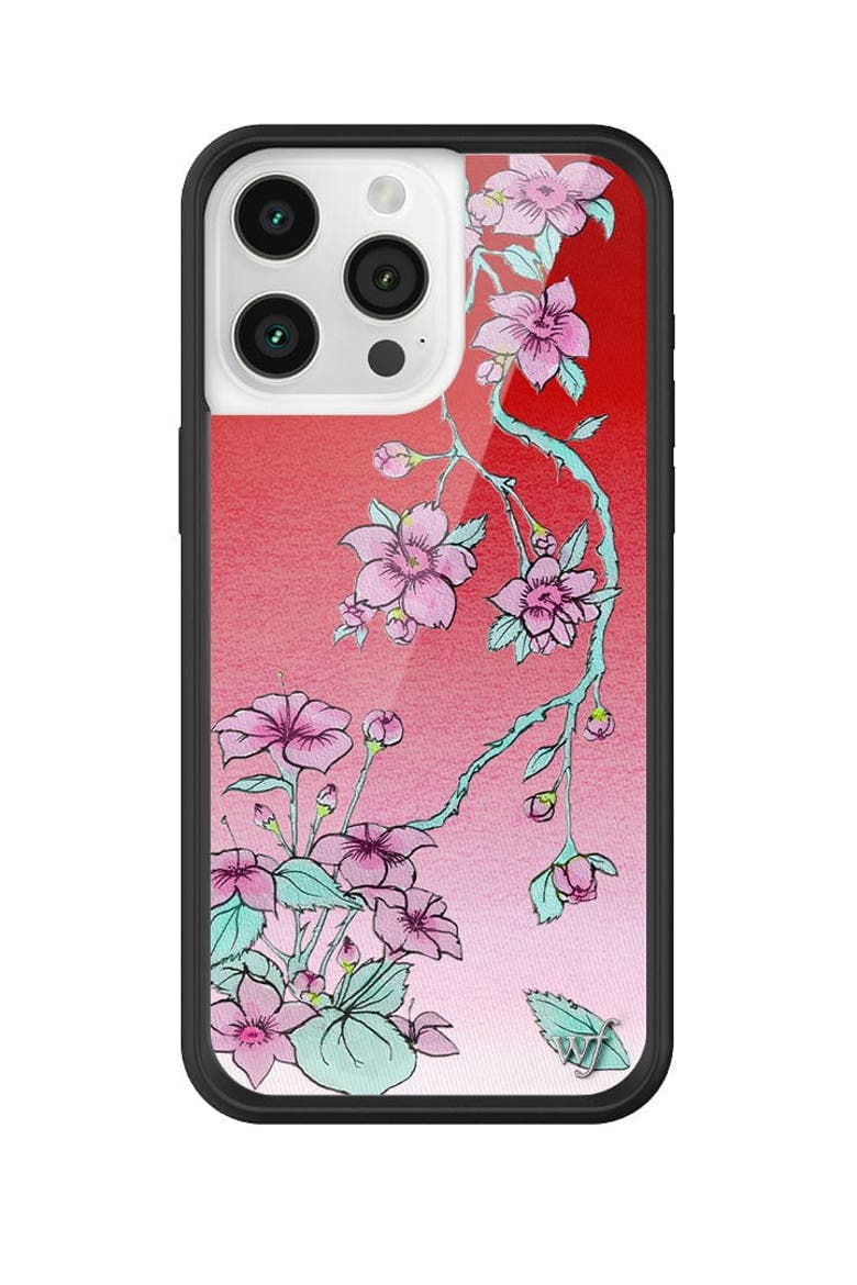 Serena Floral iPhone Case, Alternate, color, Red
