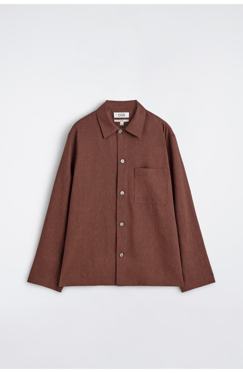 COS Linen Relaxed Shirt, Alternate, color,