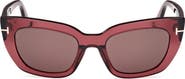 TOM FORD Athena 53mm Cat Eye Sunglasses