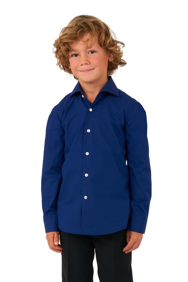 Kids' Royale Button-Up Shirt, Main, color, NAVY