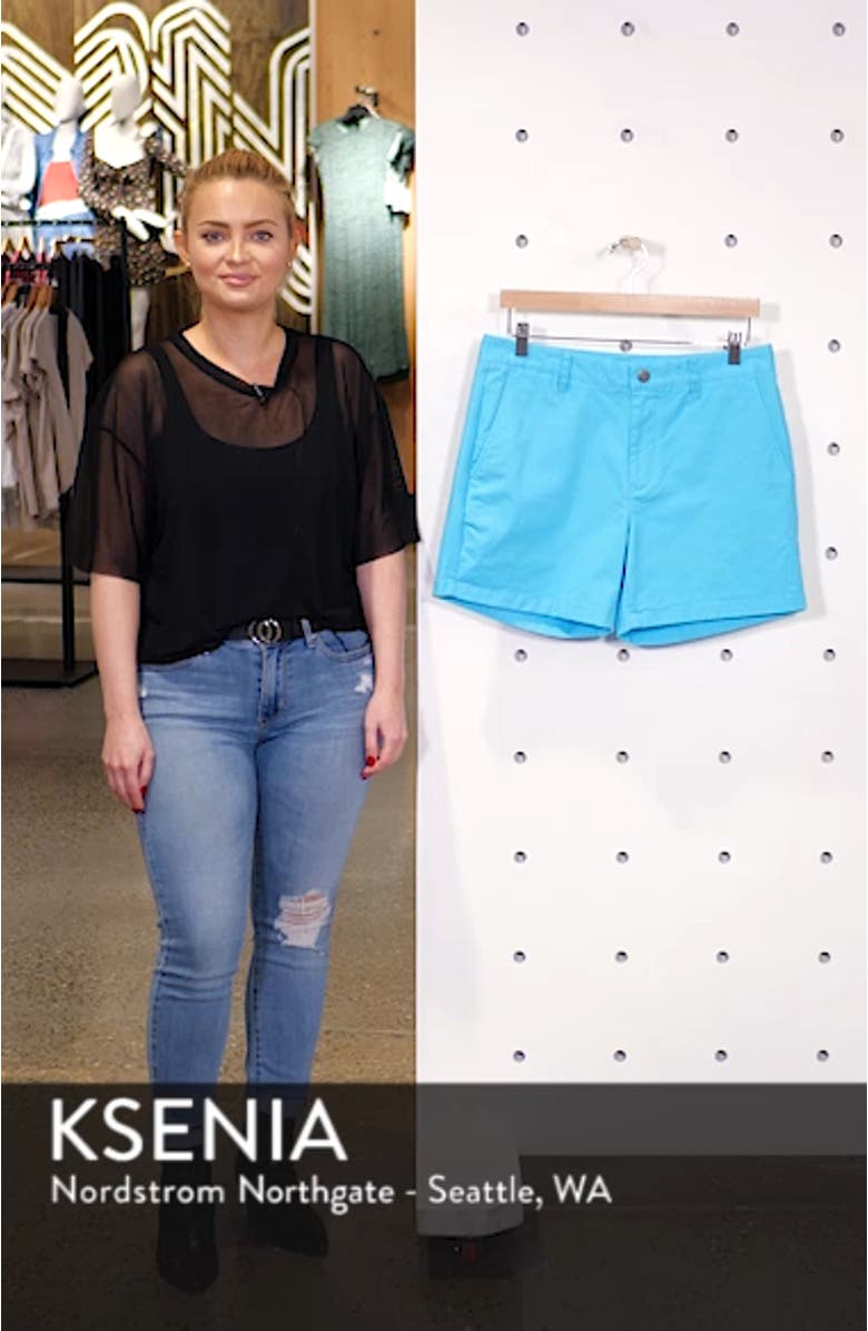 Stretch Washed Chino 5-Inch Shorts, sales video thumbnail
