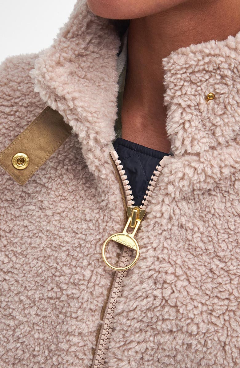 Barbour Elisha Faux Shearling Insulated Vest, Alternate, color, 