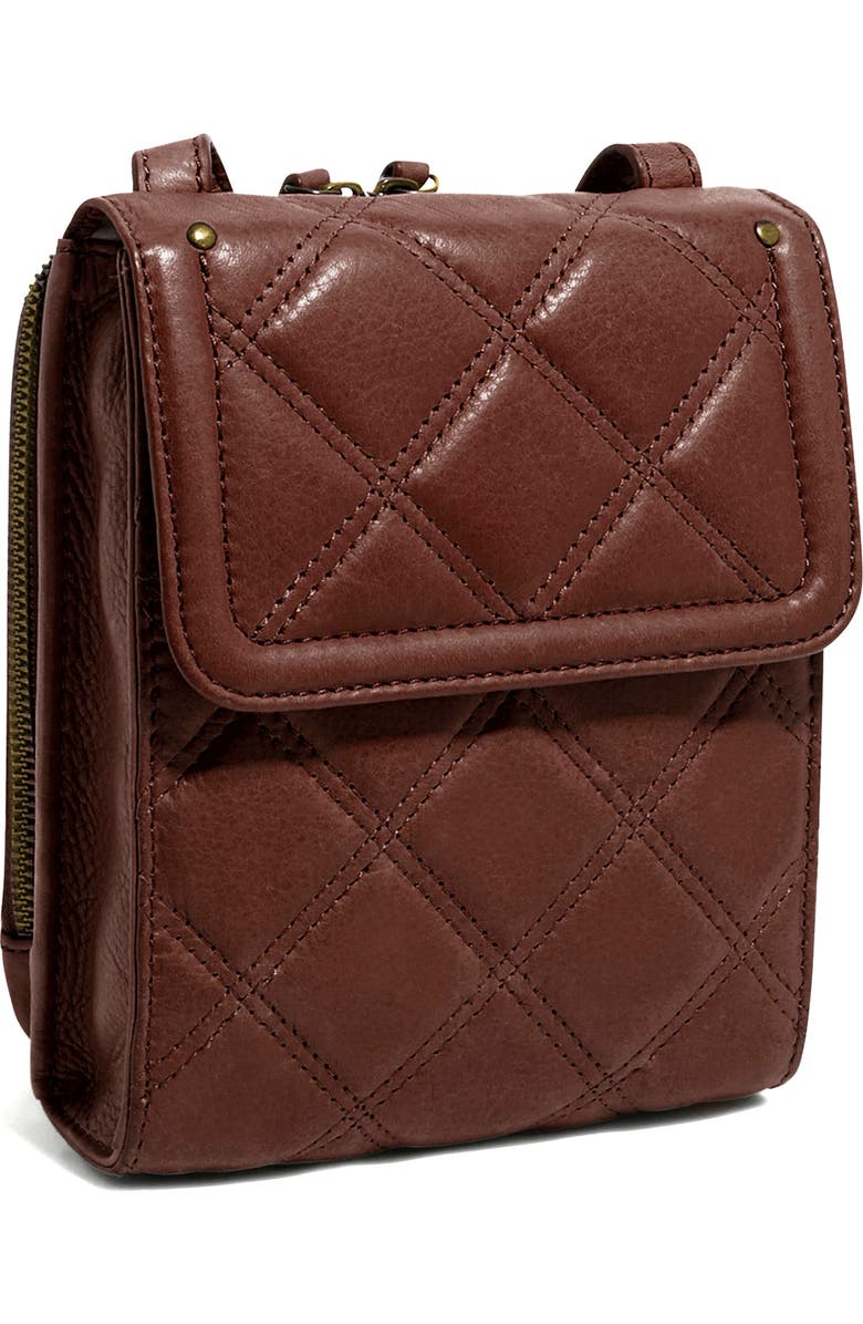 AMERICAN LEATHER CO. Kansas Quilted Leather Crossbody, Alternate, color,