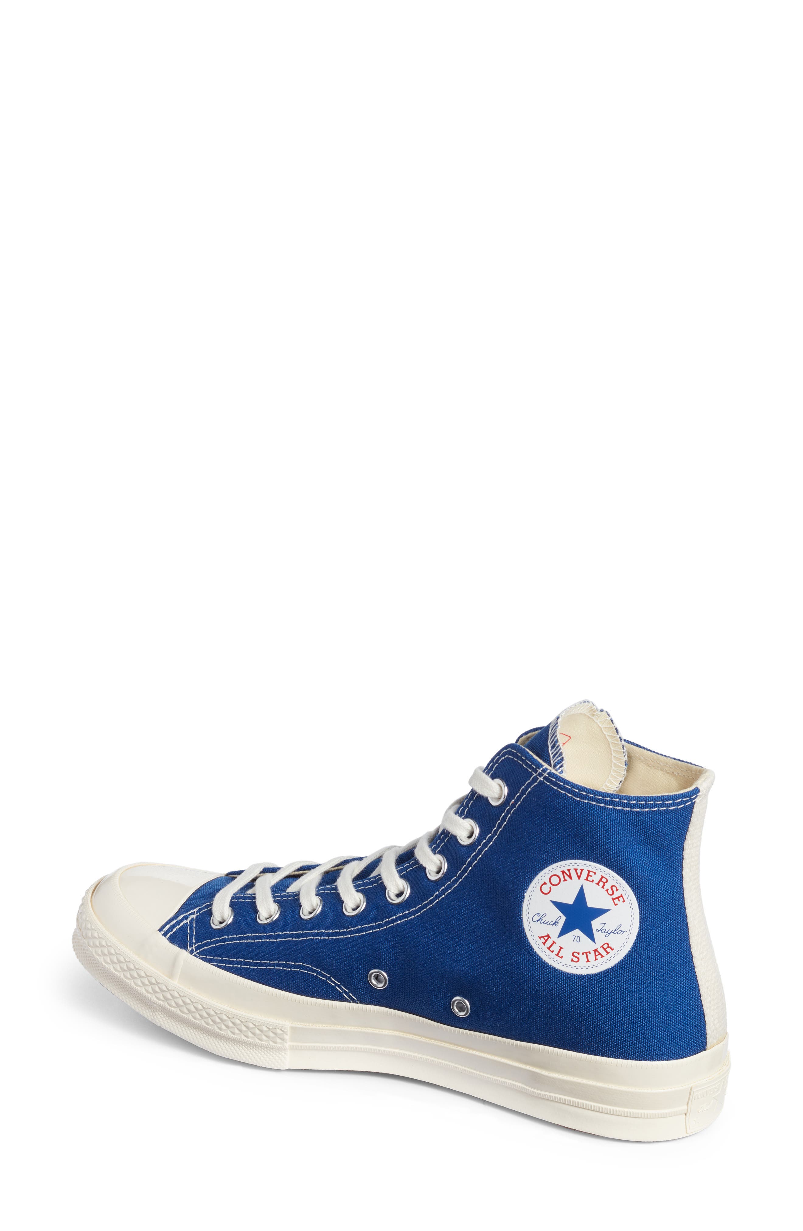 x Converse Chuck Taylor® Hidden Heart High Top Sneaker, Alternate, color, BLUE