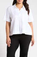 Eileen Fisher Pleated Poplin Shirt