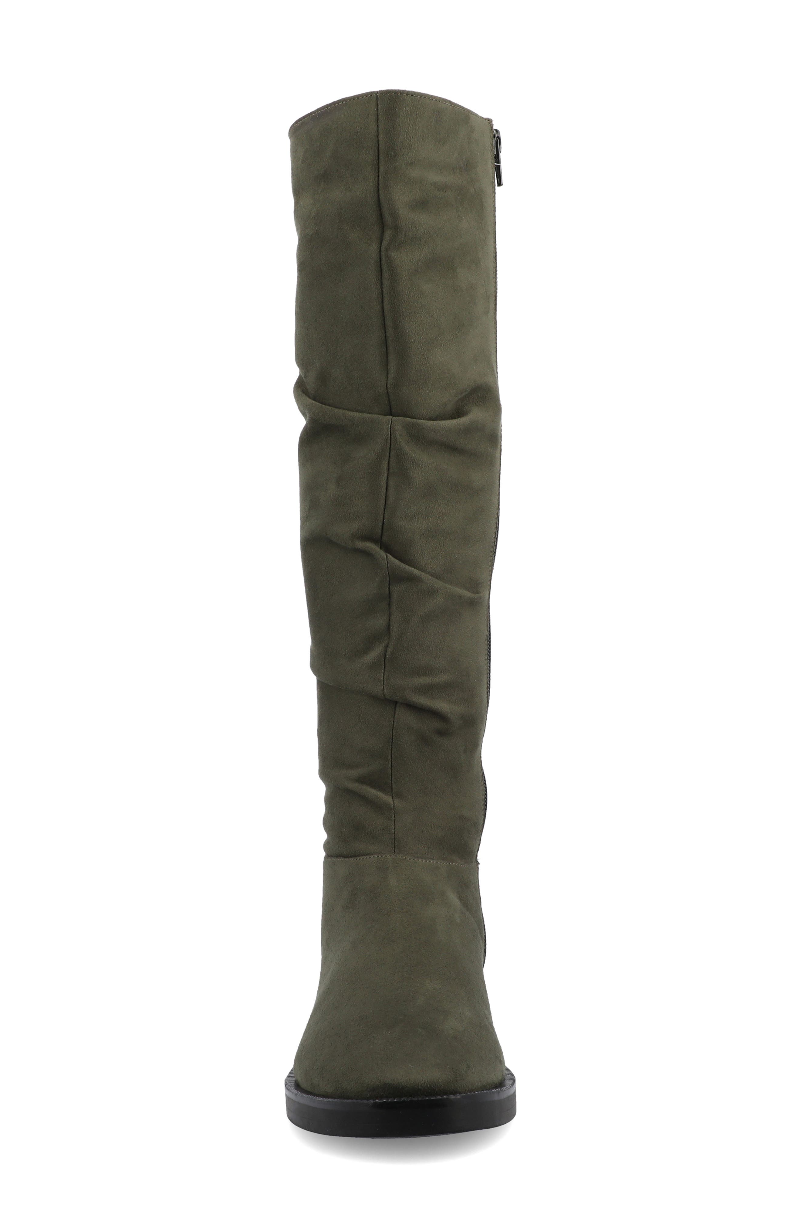 Journee Collection Miranda Boot, Alternate, color, Olive