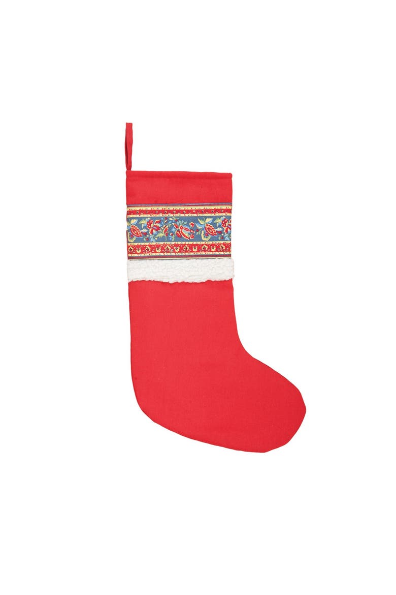 Sami Christmas Hanging Stocking, Main, color, Red