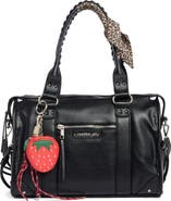 Madden Girl Charm Trim Bowler Bag