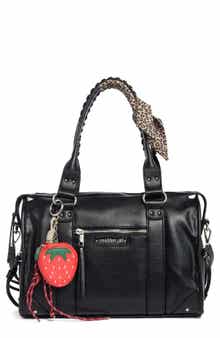 Madden Girl Charm Trim Bowler Bag