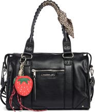 Madden Girl Charm Trim Bowler Bag