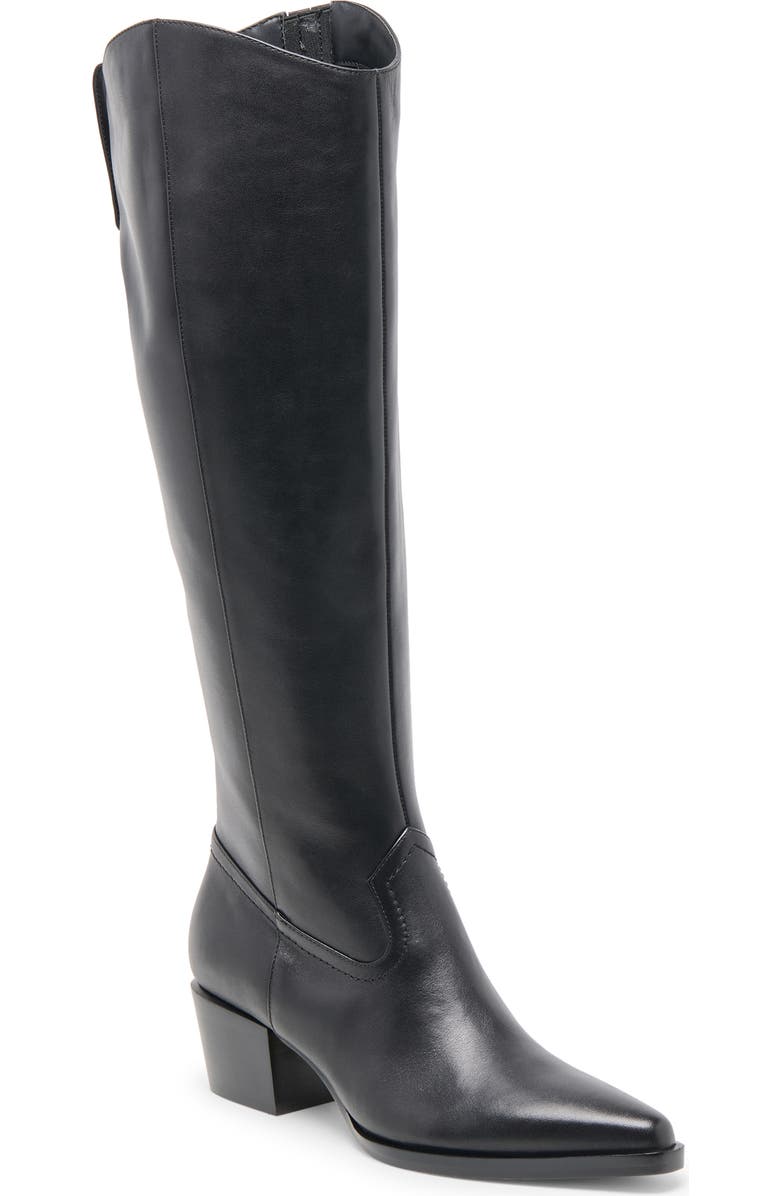 Dolce Vita Virona Water Resistant Boot, Main, color, Black Leather H2o