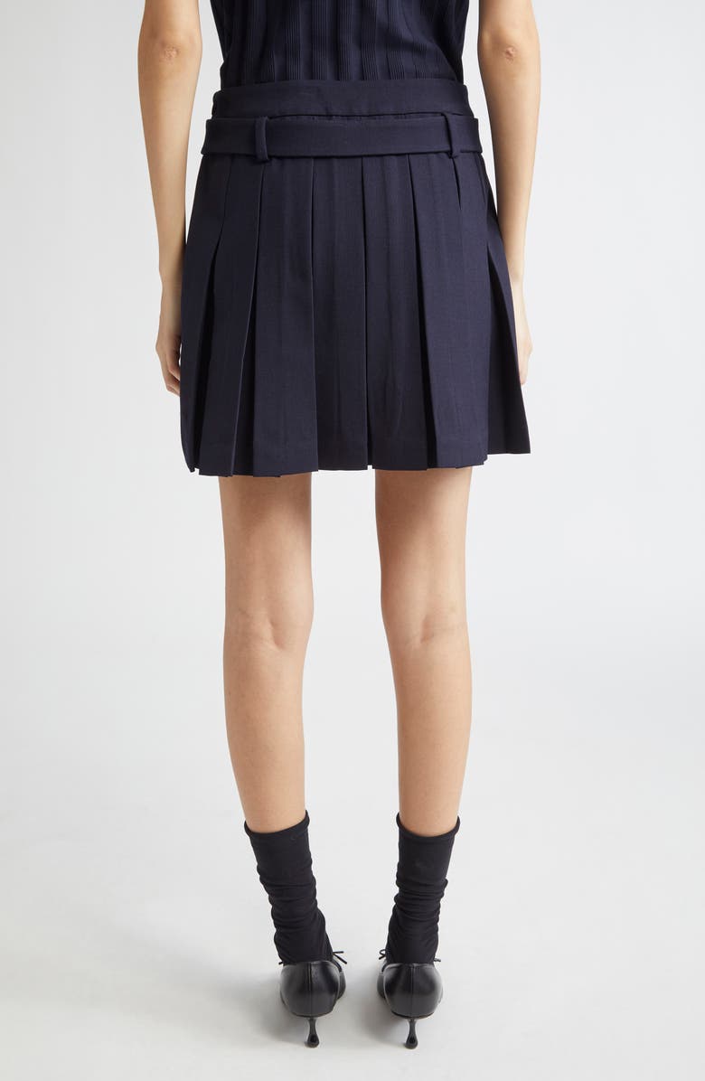 Shushu/Tong Belted Wool & Silk Miniskirt, Alternate, color, 