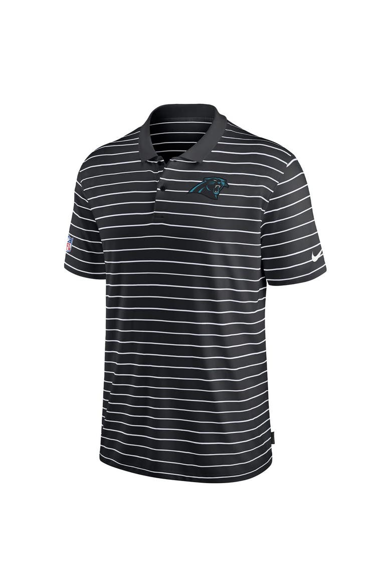 Men's Nike Black Carolina Panthers Sideline Lock Up Victory Performance Polo, Alternate, color, Black