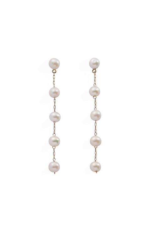 Freshwater Pearl Linear Earrings