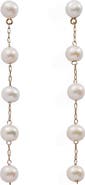 Alex and Ani Freshwater Pearl Linear Earrings