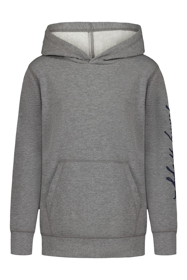 Kids' Tommy Signature Hoodie, Main, color, MD GREY HTHR