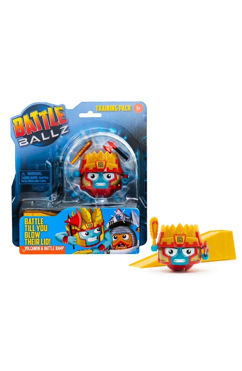 Battle Ballz Training Pack Volcanon Weapon Wielding Toy Warrior, 5+, Alternate, color, Multicolored