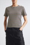 Sacai Stripe Rib Cotton T-Shirt