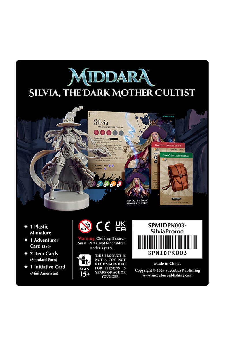 Middara Silvia, The Dark Mother Cultist, Expansion, New Adventurer Character, Alternate, color, 