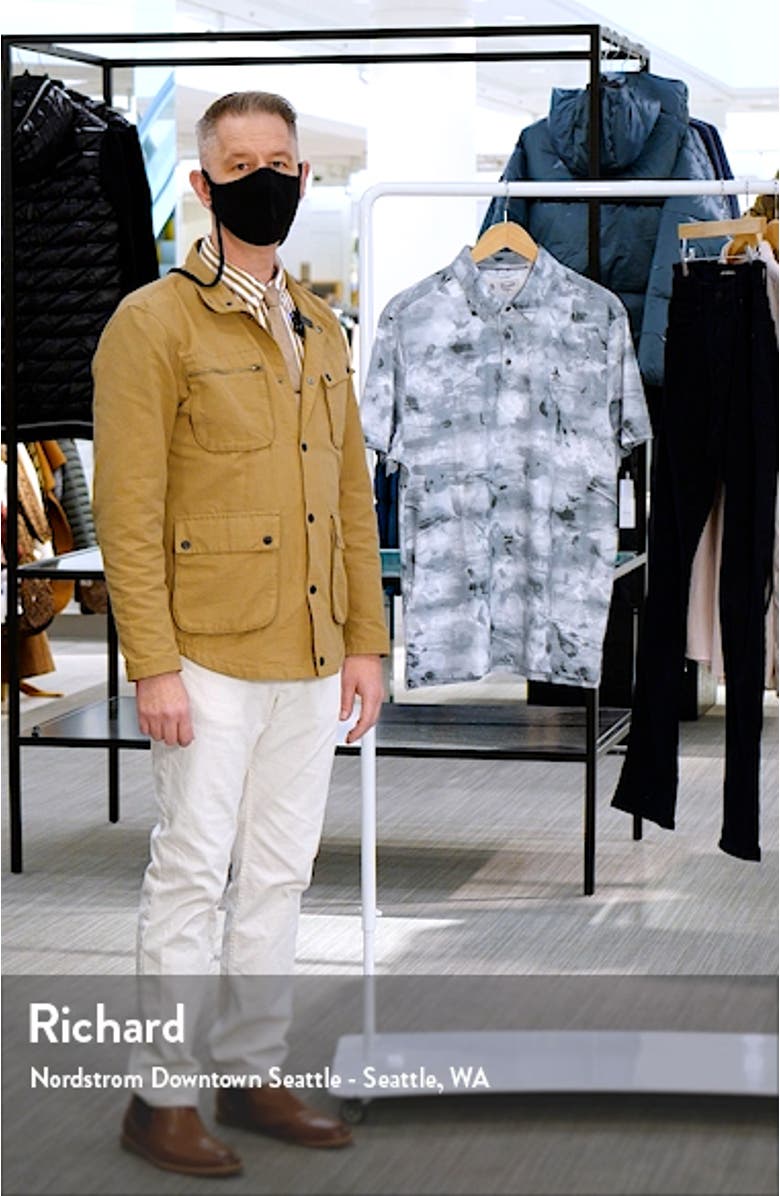 Allover Tie Dye Print Golf Polo, sales video thumbnail