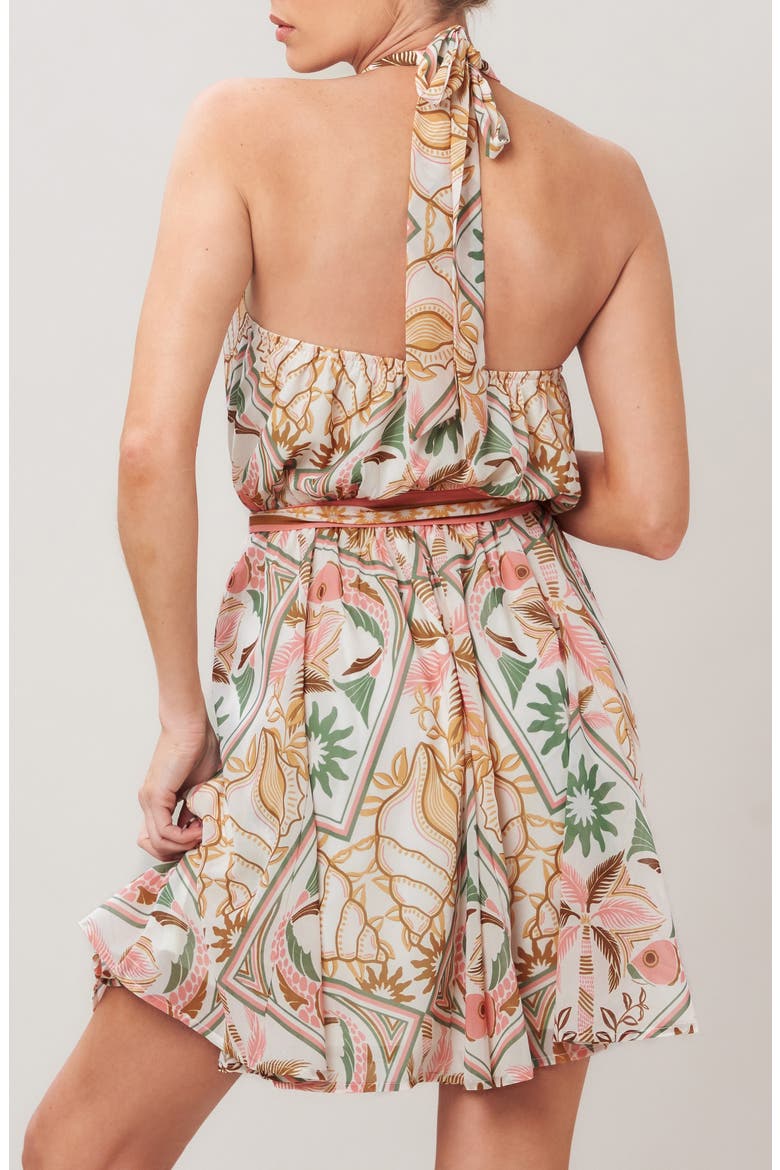 Print Minidress, Alternate, color, IVORY