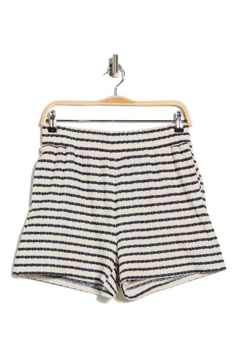 Stripe Shorts, Alternate, color, CREAM/ DK. NAVY