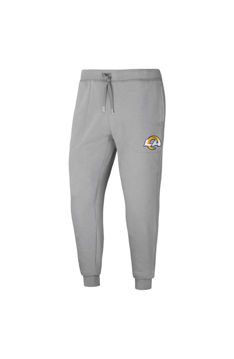 NFL X DARIUS RUCKER Men's NFL x Darius Rucker Collection by Fanatics Gray Los Angeles Rams Fleece Jogger Pants, Alternate, color, 
