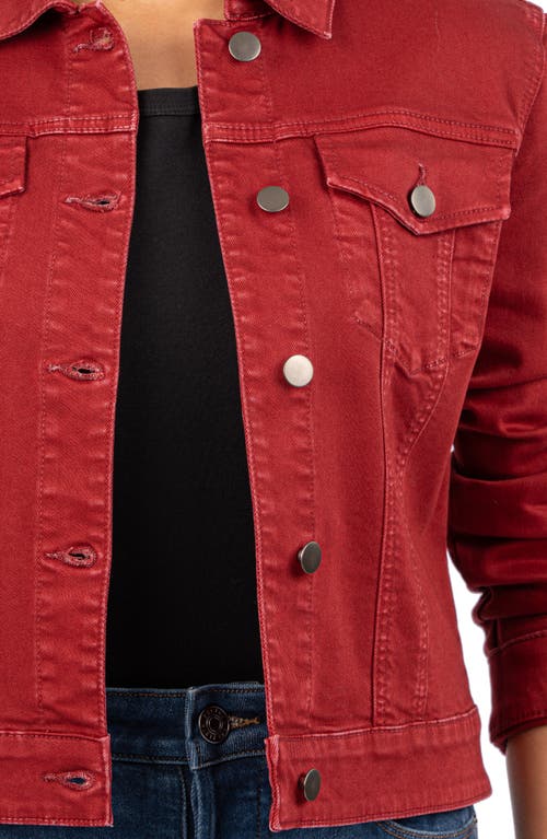 KUT FROM THE KLOTH KUT FROM THE KLOTH JULIA CROP DENIM TRUCKER JACKET 