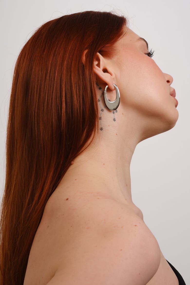 Lume Hoops, Alternate, color, Silver